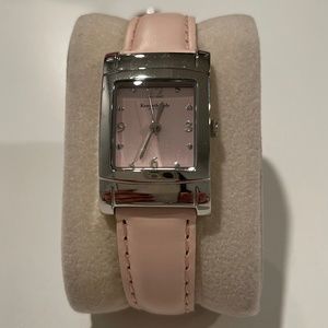 Kenneth Cole Tank Style Light Pink Watch